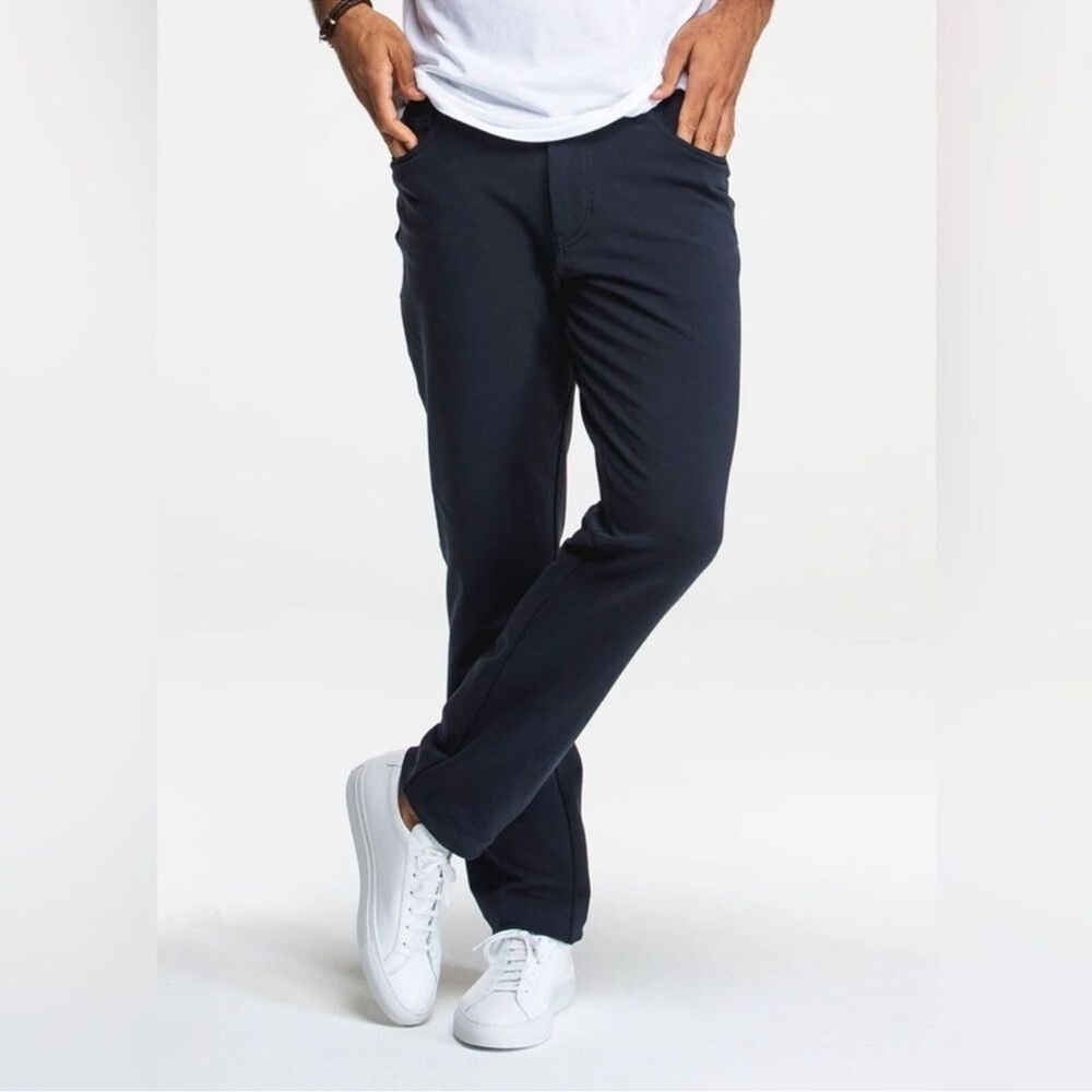 Swet Tailor Duo Slim Fit Pants Navy Blue Size 31 x 32